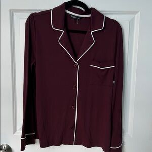 Women's Simply Vera Vera Wang Button Down Pajama Shirt | Lounge Shirt | Pajama